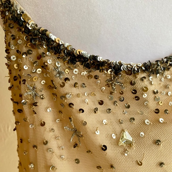 NWT Joie Garlen champagne sequined and embroidered sparkling camisole Size M - Picture 8 of 13